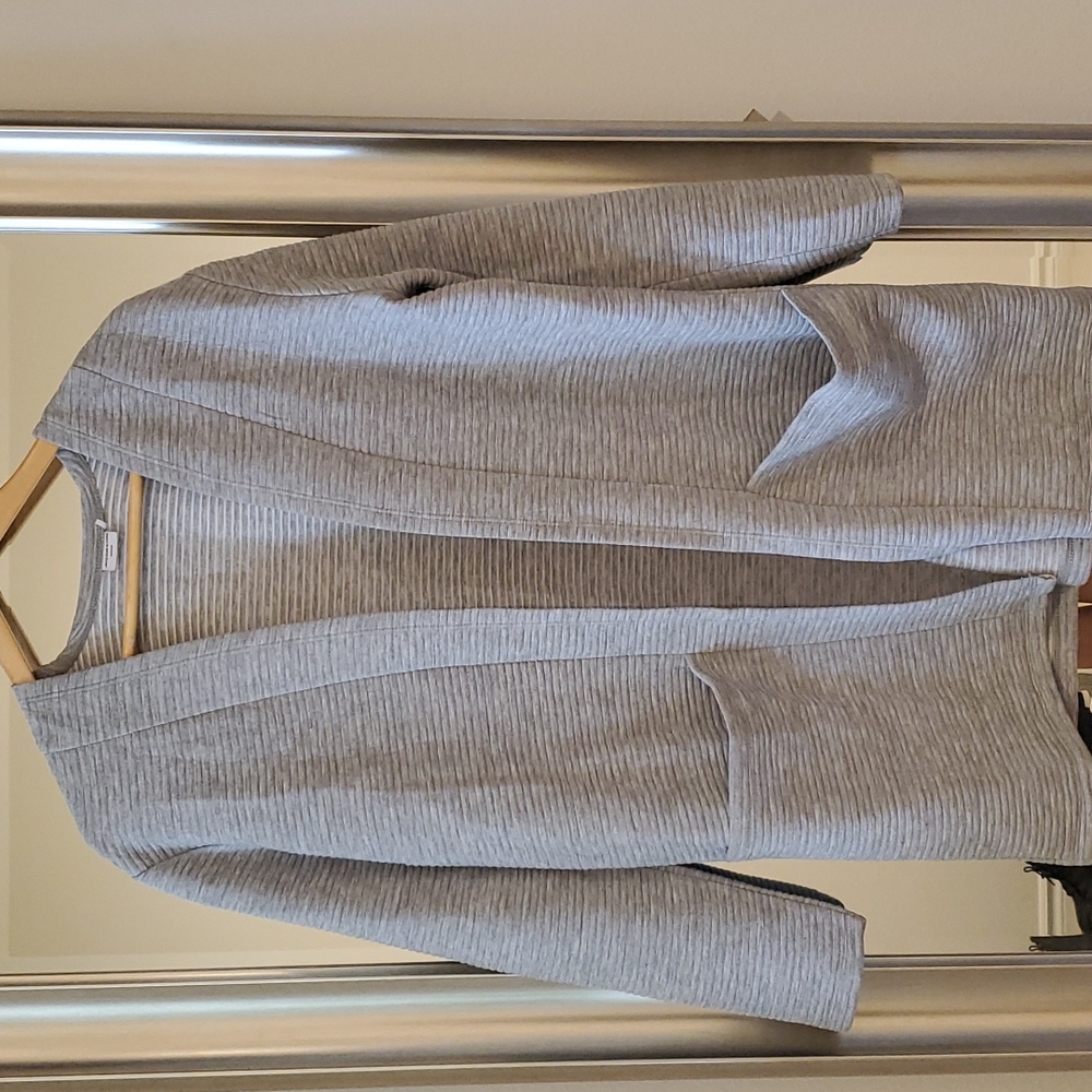 Grey long cardigan